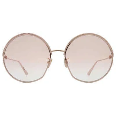 Pre-owned Dior Brown Round Ladies Sunglasses Ever R1u Cd4025un 28f 61 Ever R1u