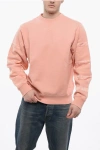 DIOR BRUSHED COTTON CREW NECK SWEATSHIRT WITH MONOGRAM DETAIL
