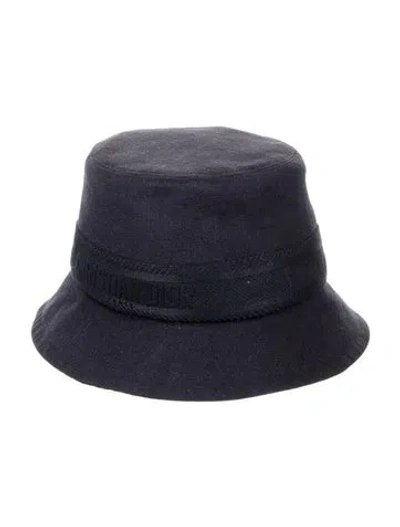 Pre-owned Dior Bucket Hat In Blue