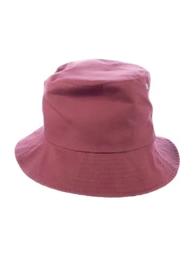 Pre-owned Dior Bucket Hat In Burgundy