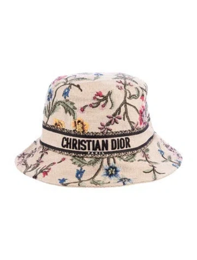 Pre-owned Dior Bucket Hat In Neutrals