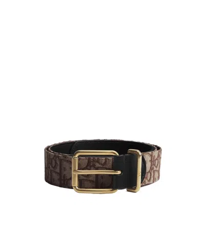 Dior Buckle Belt In Brown