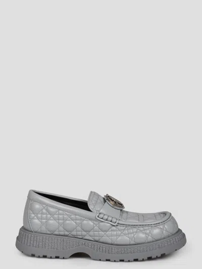 Dior Buffalo Loafer In Gray
