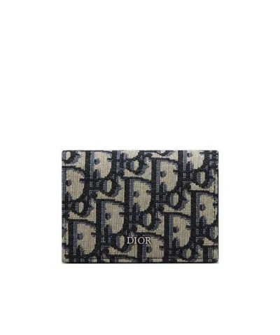 Dior Business Card Holder In Black