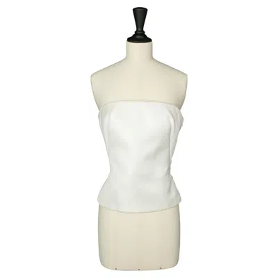 Pre-owned Dior Bustier Top 'warhol Dans Les Nuages' By Raf Simons Fall 2013 In Sand