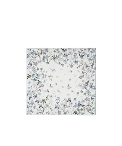 Dior Butterfliesiris 90 Square Scarf In White