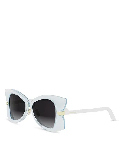 Dior Butterfly Butterfly Sunglasses, 53mm In Blue