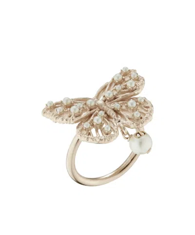 Dior Butterfly Ring In Yellow