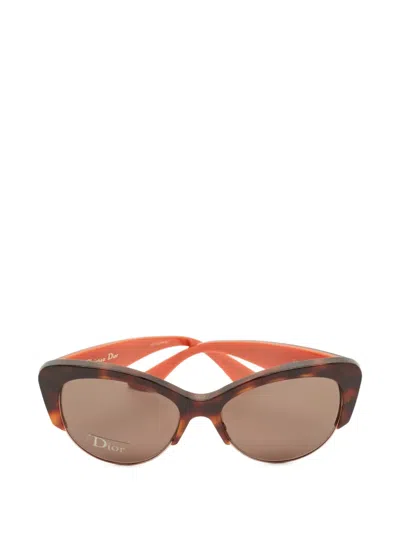Pre-owned Dior Butterfly Sunglasses In Brown