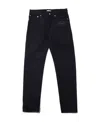 Dior Button Denim Trousers In Black
