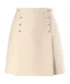Dior Button-down Skirt In Nude