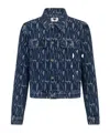 Dior Button Long-sleeved Denim Coat In Blue