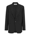 Dior Button Long-sleeved Suit Jacket In Black