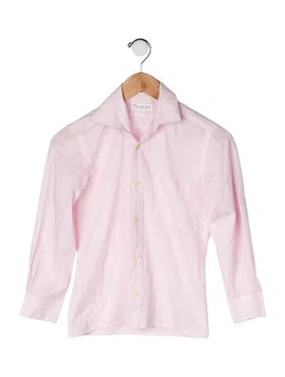 Pre-owned Dior Kids' Button Up Long Sleeve Shirt In Pink