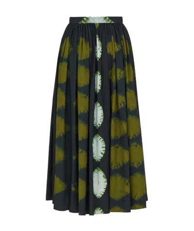 Dior Button-up Skirt In Green