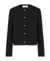 Dior Button Wool Casual Jacket In Black