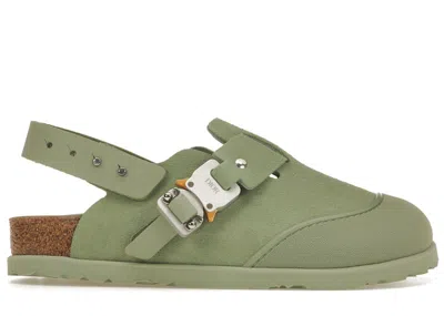Pre-owned Dior By Birkenstock Mule Tokio Nubuck Calfskin Sneakers In Pastel Green