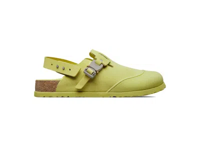 Pre-owned Dior By Birkenstock Mule Tokio Nubuck Calfskin Sneakers In Pastel Yellow