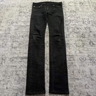 Pre-owned Dior By Hedi Slimane Faded Skinny Jeans Black | Size 27