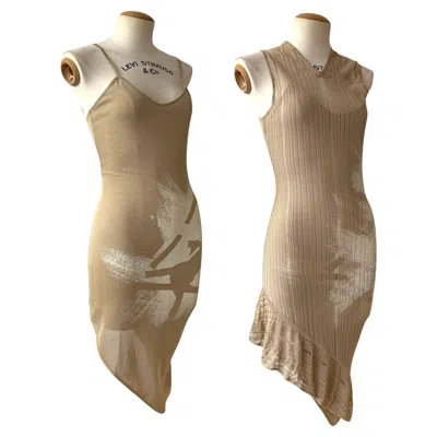 Pre-owned Dior By John Galliano Layered Paint Dress, Spring/summer 2001 In Brown
