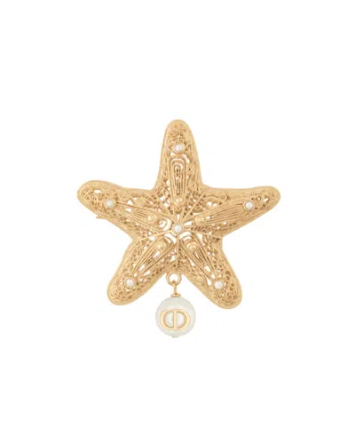 Dior Cabinet De Curiosités Brooch In Golden