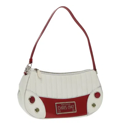 Pre-owned Dior Cadillac White Leather Shoulder Bag ()