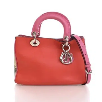 Pre-owned Dior Calfskin Issimo Tote Small In Multi