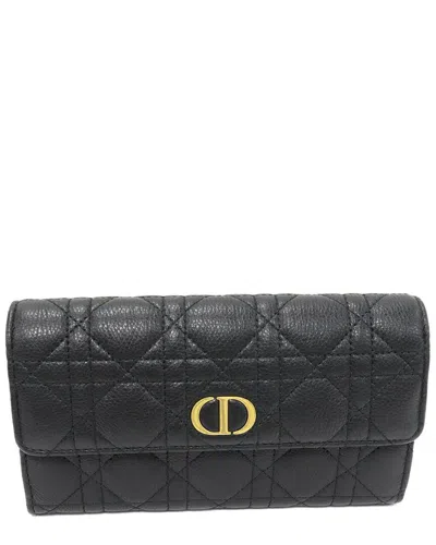 Dior Calfskin Long Wallet Black (authentic Pre-loved)