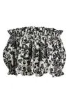 Dior Off-the-shoulder Smocked Top In 0930