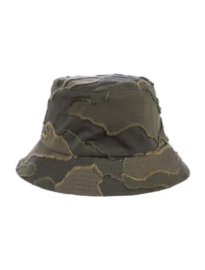 Pre-owned Dior Camouflage Bucket Hat W/tags In Green
