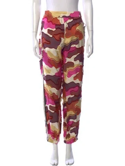 Pre-owned Dior Camouflage Print Wide Leg Pants In Neutrals