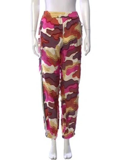 Pre-owned Dior Camouflage Print Wide Leg Pants In Neutrals