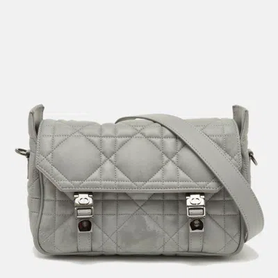 Pre-owned Dior Camp Bag In Gray