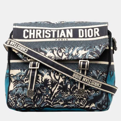 Pre-owned Dior Camp Messenger Bag In Blue
