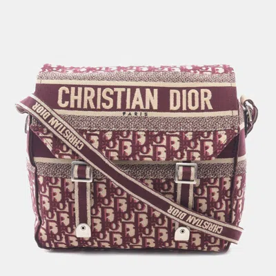 Pre-owned Dior Camp Messenger Bag In Red