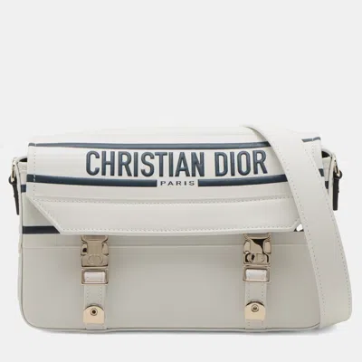 Pre-owned Dior Camp Messenger Bag In White