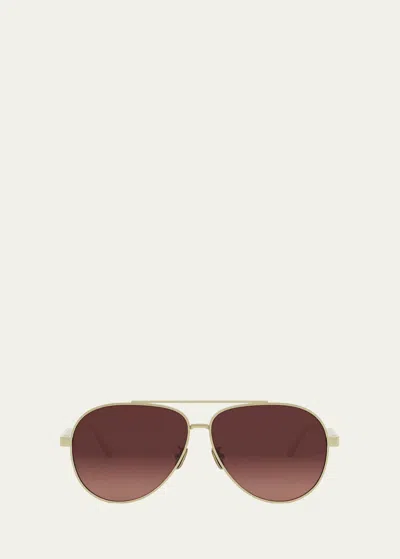 Dior Cannage A1u Sunglasses In Gld