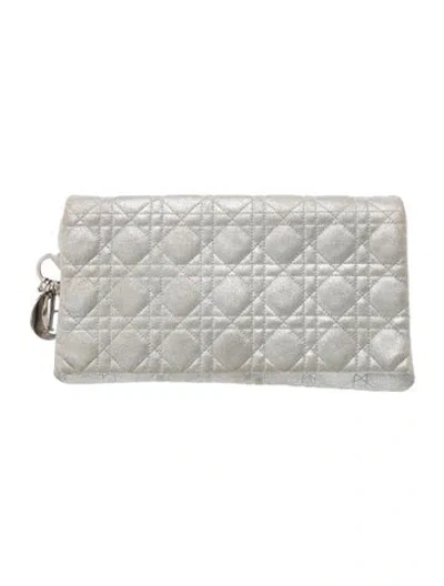 Pre-owned Dior Cannage Cannage Clutch Vintage