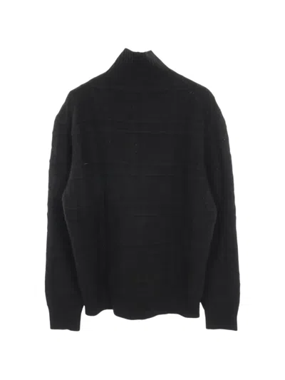 Pre-owned Dior Cannage High-neck Sweater In Black