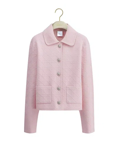 Dior Cannage Jacket In Pink