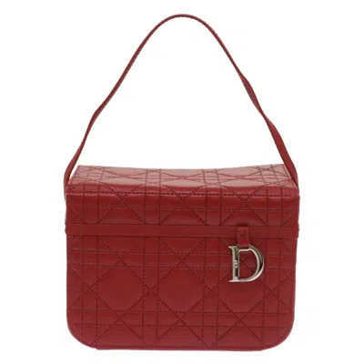 Dior Cannage Lady Red Leather Clutch Bag ()