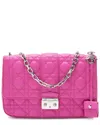 Dior Cannage Lambskin Miss  Promenade Medium Flap Bag (authentic Pre-loved) In Red