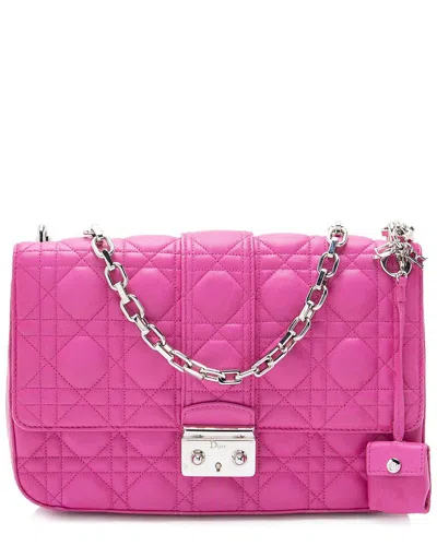 DIOR DIOR CANNAGE LAMBSKIN MISS DIOR PROMENADE MEDIUM FLAP BAG (AUTHENTIC PRE-LOVED)