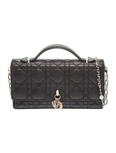 Pre-owned Dior Cannage Miss  In Black