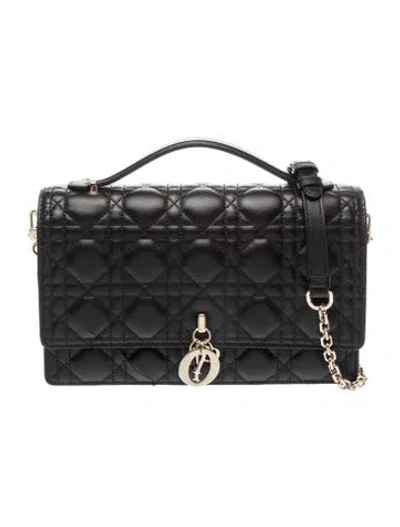Pre-owned Dior Cannage Miss  In Black