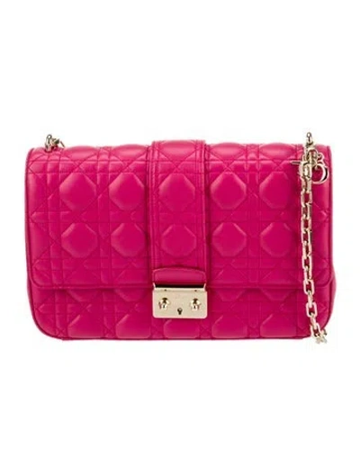 Pre-owned Dior Cannage Miss  Medium In Pink