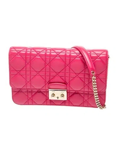Pre-owned Dior Cannage Miss  In Pink