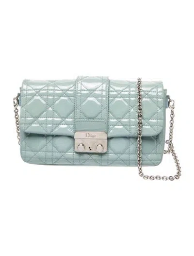 Pre-owned Dior Cannage Miss  Promenade In Blue