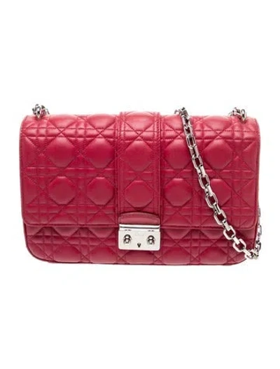 Pre-owned Dior Cannage Miss  In Red