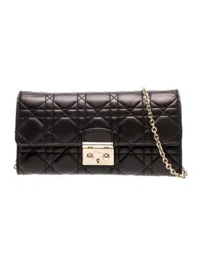 Pre-owned Dior Cannage Miss  Rendezvous In Black